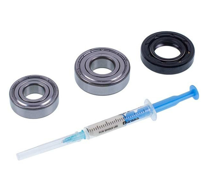 Комплект подшипников SKF 203ZZ и 204ZZ с сальником 25×47×10 для стиральной машины Indesit / Ariston / Hotpoint