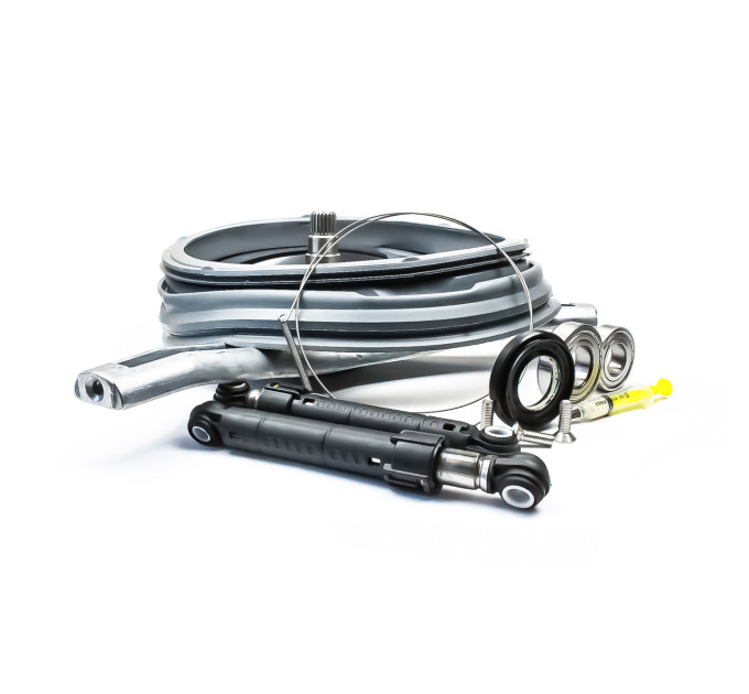 Крестовина + подшипники + сальник + манжета + винты + амортизаторы ANSA + хомут для стир. машины LG