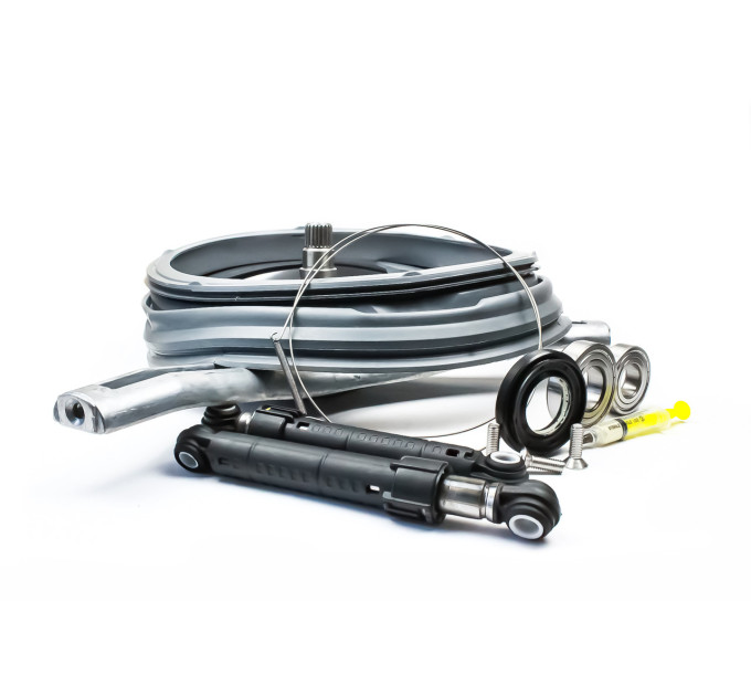 Крестовина + подшипники + сальник + манжета + винты + амортизаторы ANSA + хомут для стир. машины LG