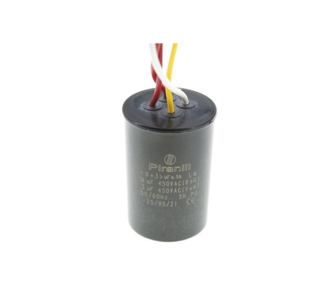 Конденсатор CBB60 9+3 мкФ, 450V подвійний (Piranil)