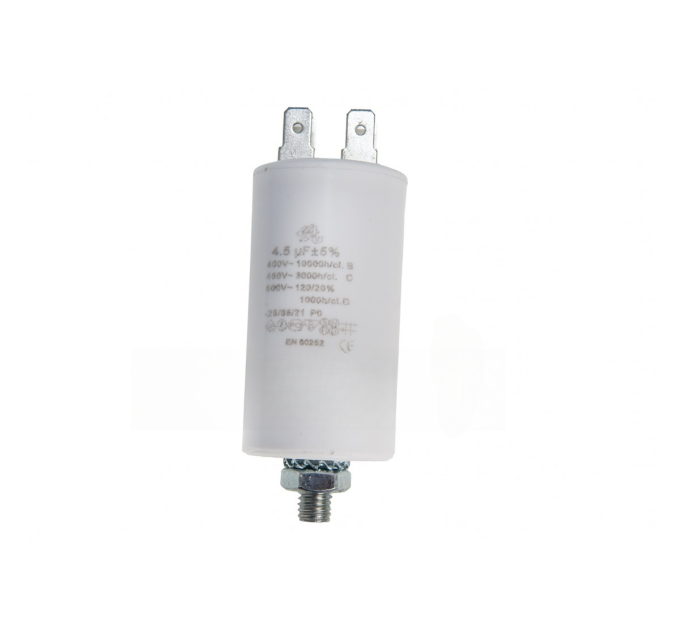 Конденсатор CBB60 4.5 мкФ 450V, з гайкою (S4U)