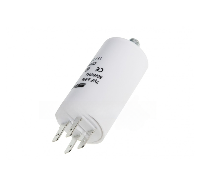 Конденсатор CBB60 7 мкФ 450V, с гайкой (SKL CAP012UN)