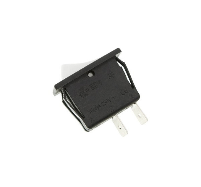 Кнопка-вимикач для кавоварки (CX 36, 16(4)A 250V), 2 контакти, біла