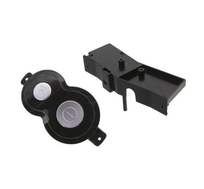 Кнопка декоративная + рамка для мясорубки Moulinex ME110130/JA0 - SS1530000143