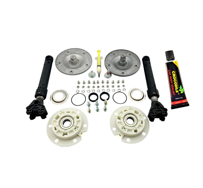 Фланцы и суппорты (оригинал), с амортизаторами + герметик для стиральных машин с вертикальной загрузкой Whirlpool