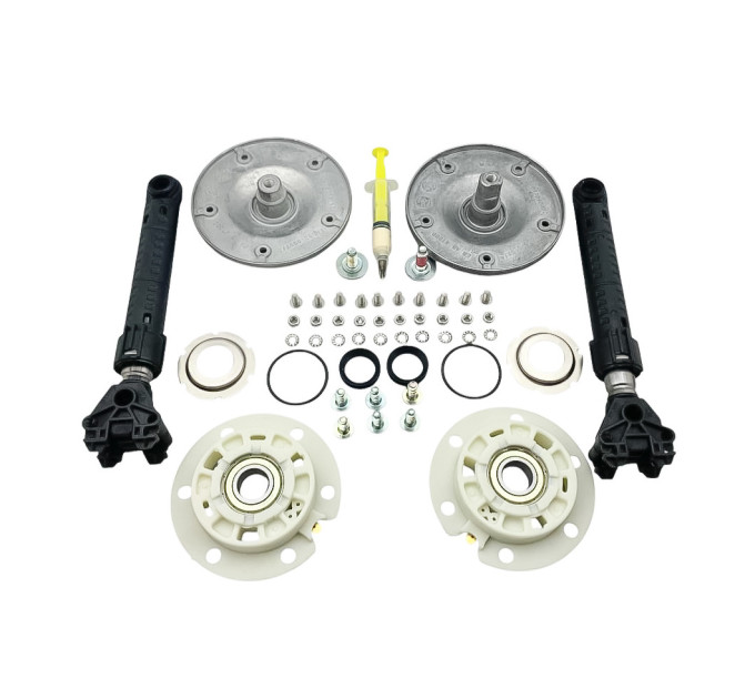 Фланцы и суппорты (оригинал), с амортизаторами + герметик для стиральных машин с вертикальной загрузкой Whirlpool