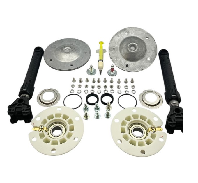 Фланцы и суппорты (оригинал), с амортизаторами + герметик для стиральных машин с вертикальной загрузкой Whirlpool