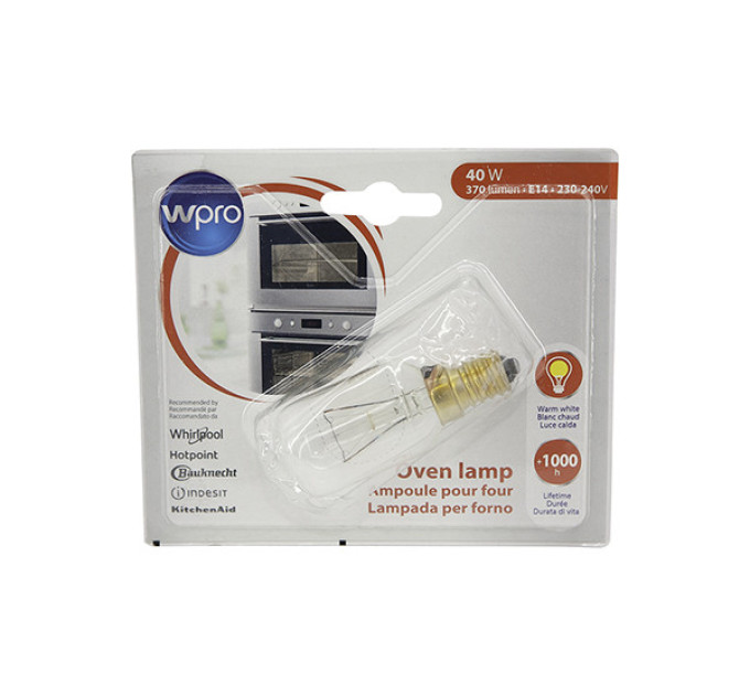 Лампа Wpro E14 40W для духовок - 484000008841