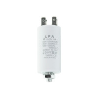 Конденсатор CBB60 6 мкФ 450V, з клемами, різьбовим кріпленням та гайкою (LPA) Конденсатор CBB60 6 мкФ 450V, з клемами, різьбовим кріпленням та гайкою (LPA)