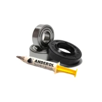 Подшипники для стиральной машины Indesit, Ariston SKF 203 ZZ и SKF 204 ZZ с сальником 25*47*8/11,5