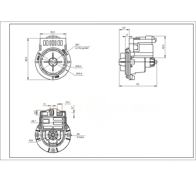 Насос стиральной машины Electrolux Mod M231 XP