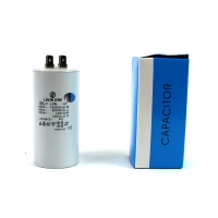 Конденсатор CBB60 55 мкФ 450 V, з клемами (Leon One)