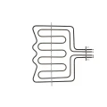 ТЭН для духовки AEG, Electrolux, Voss, 1900W+1000W, верхний (Backer COK109ZN) - 3302442045