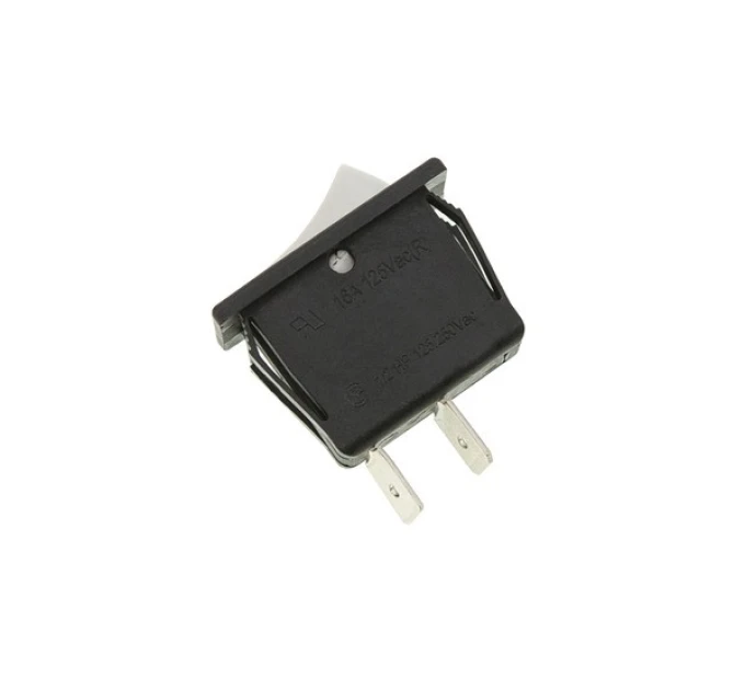 Кнопка-выключатель для кофеварки (CX 36, 16(4)A 250V), 2 контакта, белая